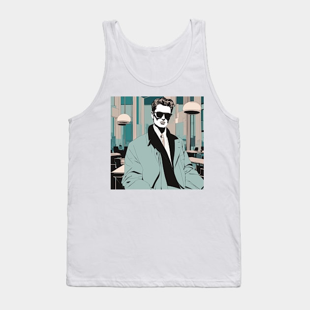 Dean's Deco Shades Cafe Vision Style Art Deco Tank Top by di-age7